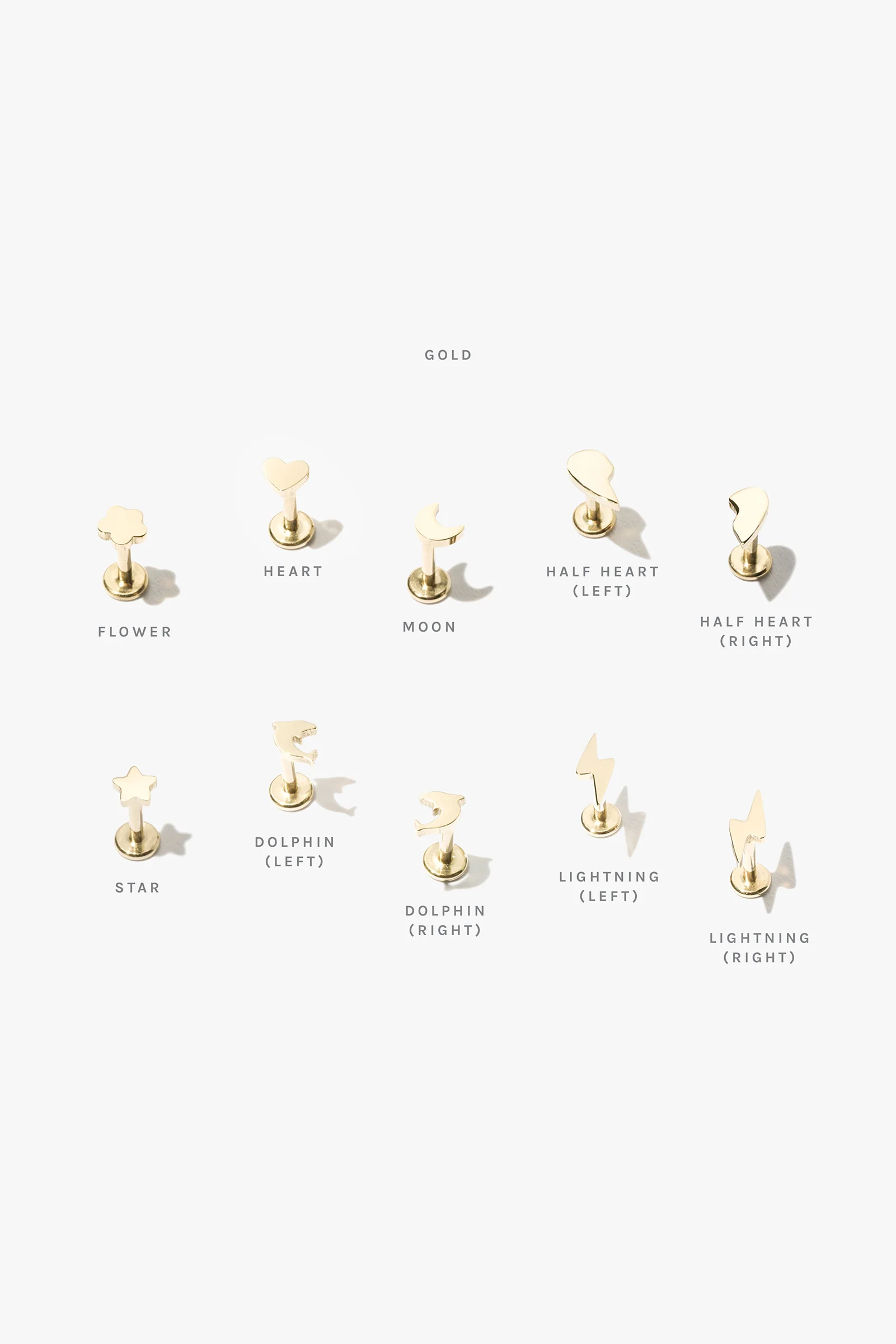Lightning Threaded Flat Back Studs (Pair) - Image 25