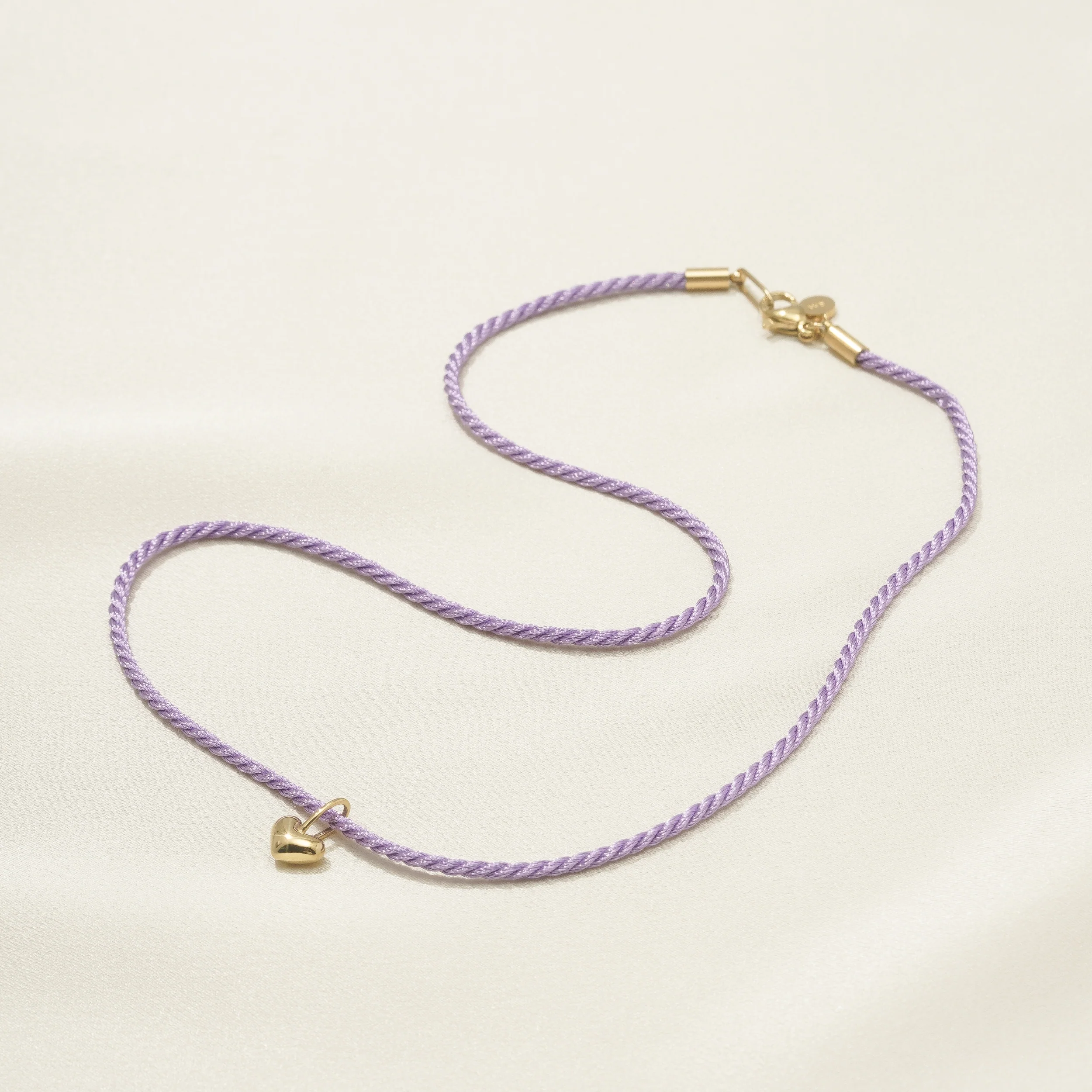 Lilac Cord Necklace - Image 2
