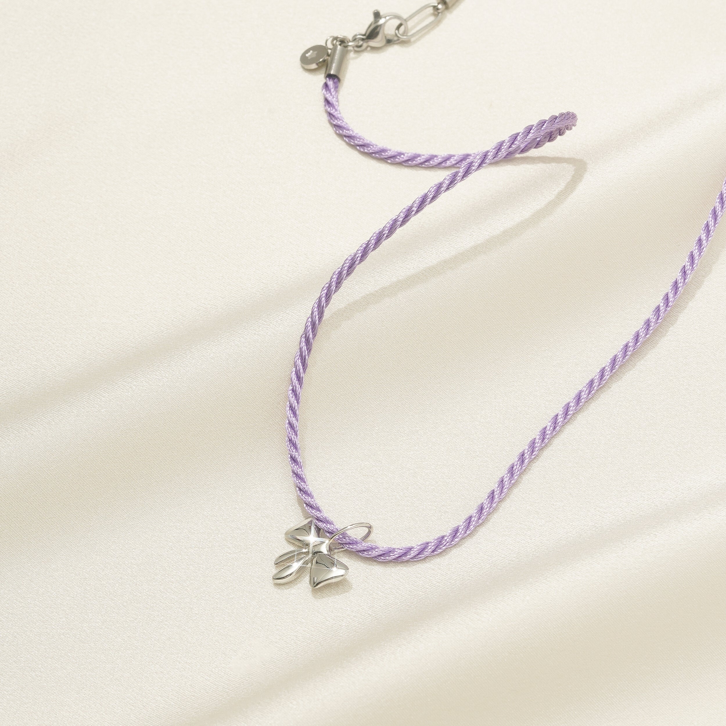 Lilac Cord Necklace - Image 3