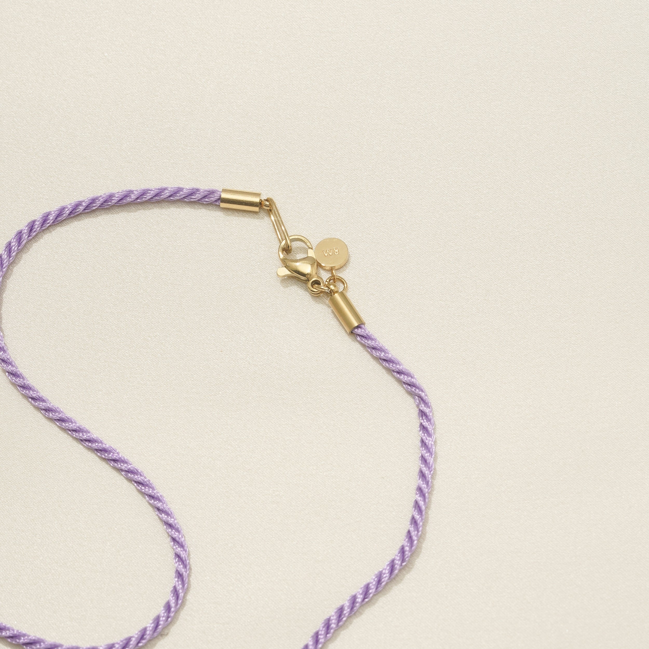 Lilac Cord Necklace - Image 5