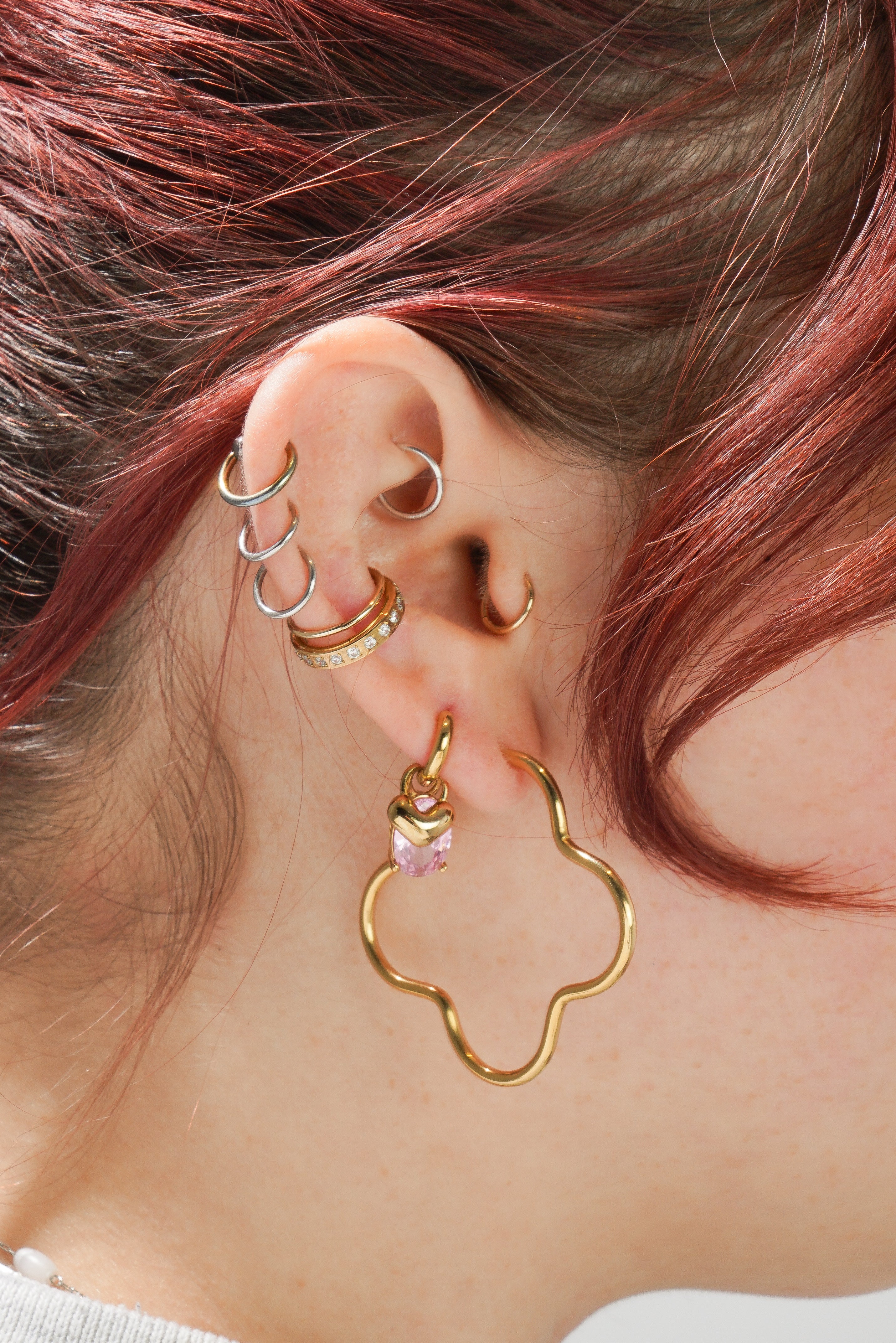 Lucky Hoops - Hypoallergenic Steel - Image 2