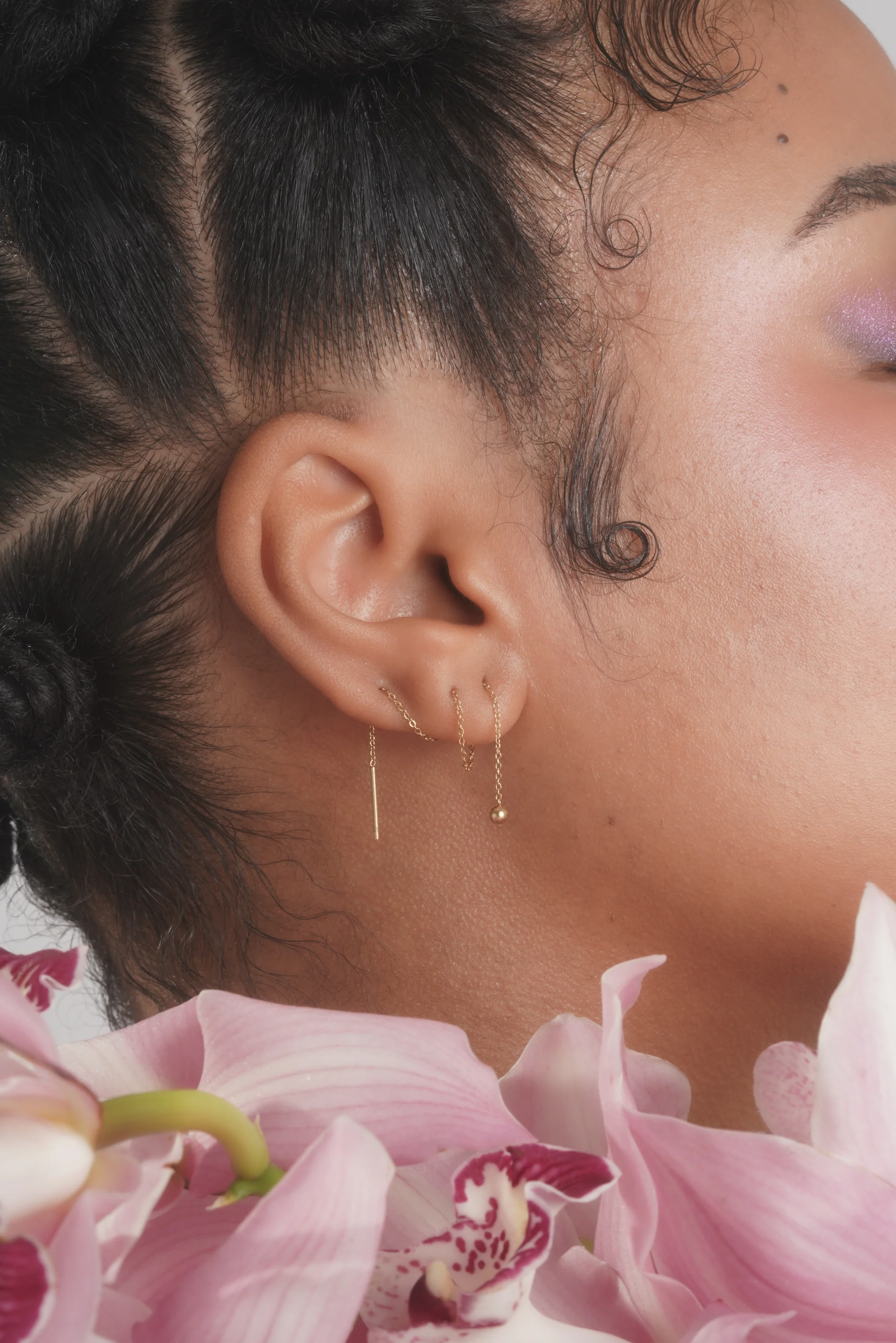 Mercury Drop Threader Earrings (Pair) - Image 3