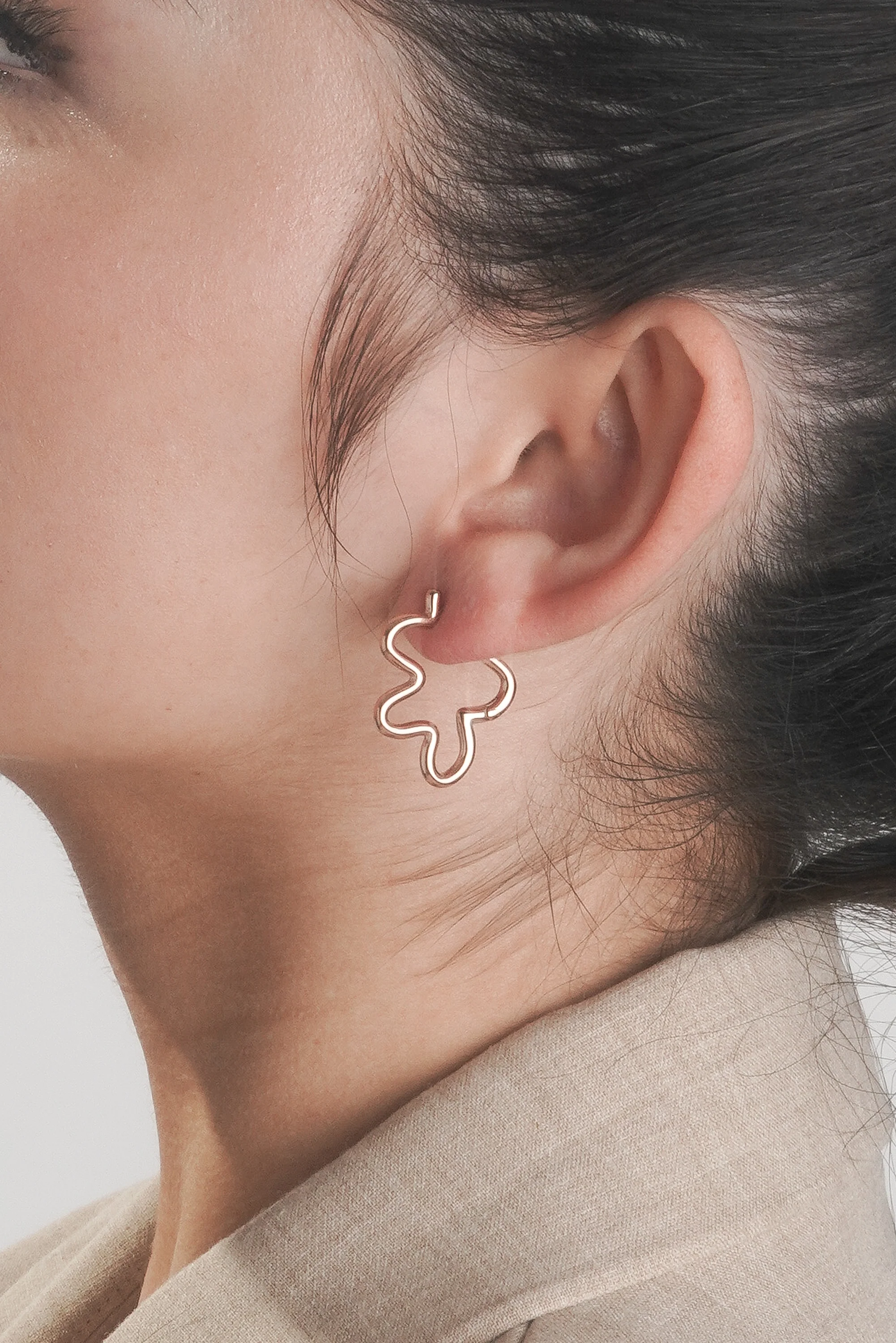 Mini Squiggle Hoops (Pair) - Image 12
