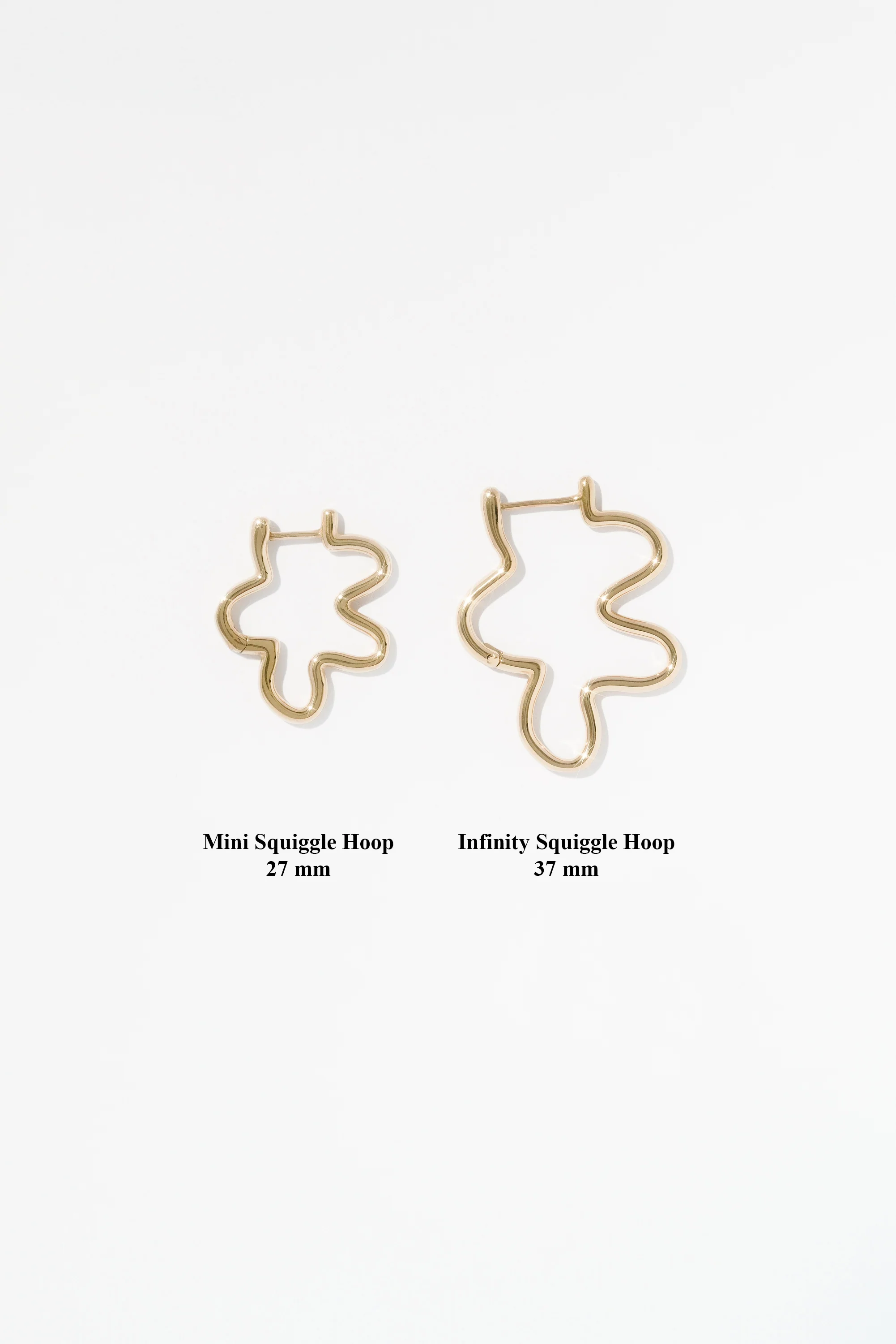 Mini Squiggle Hoops (Pair) - Image 5