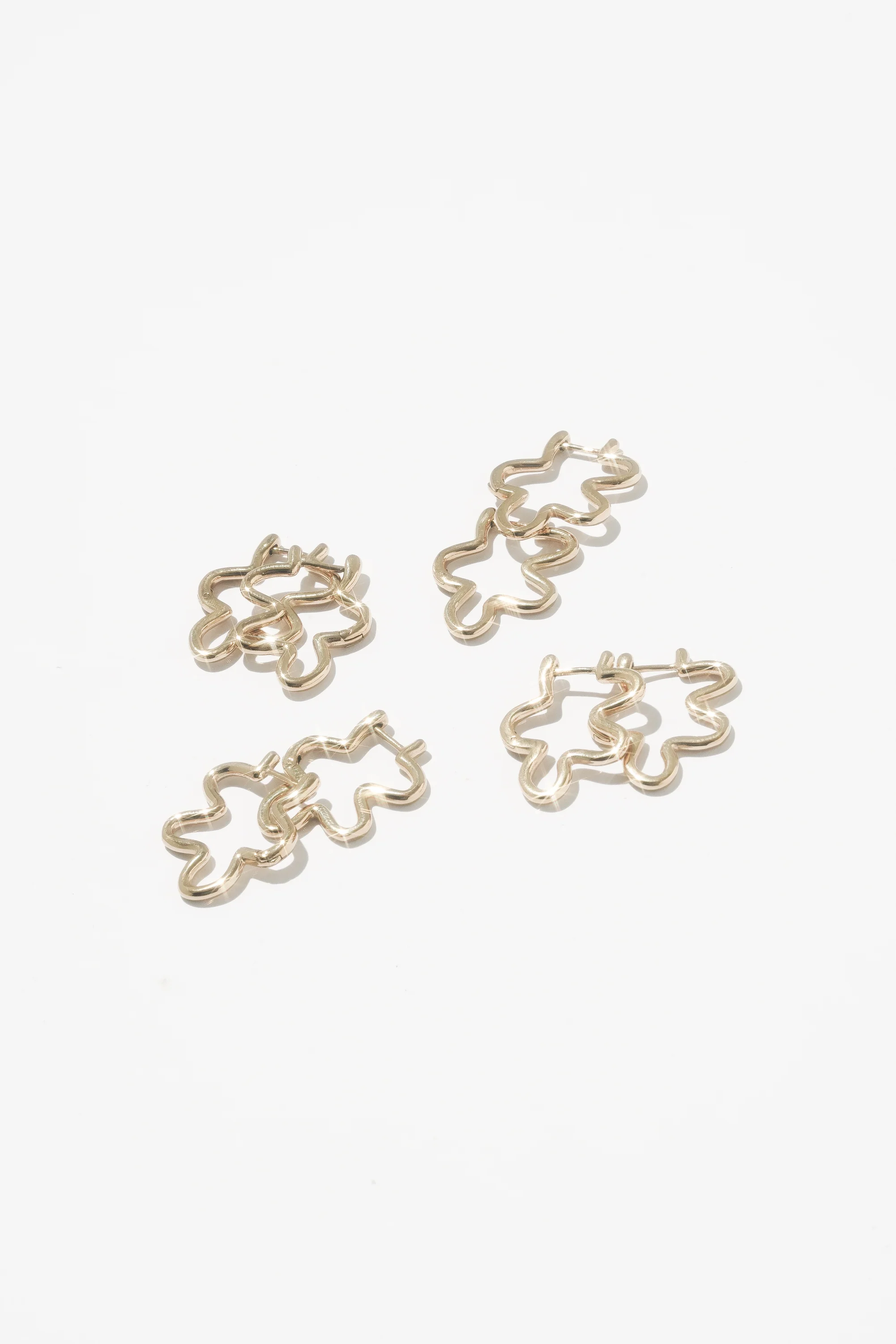 Mini Squiggle Hoops (Pair) - Image 8