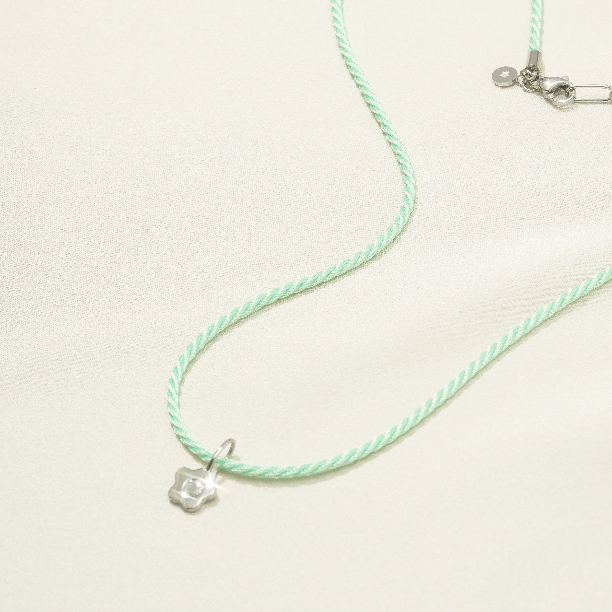 Mint Cord Necklace - Image 3
