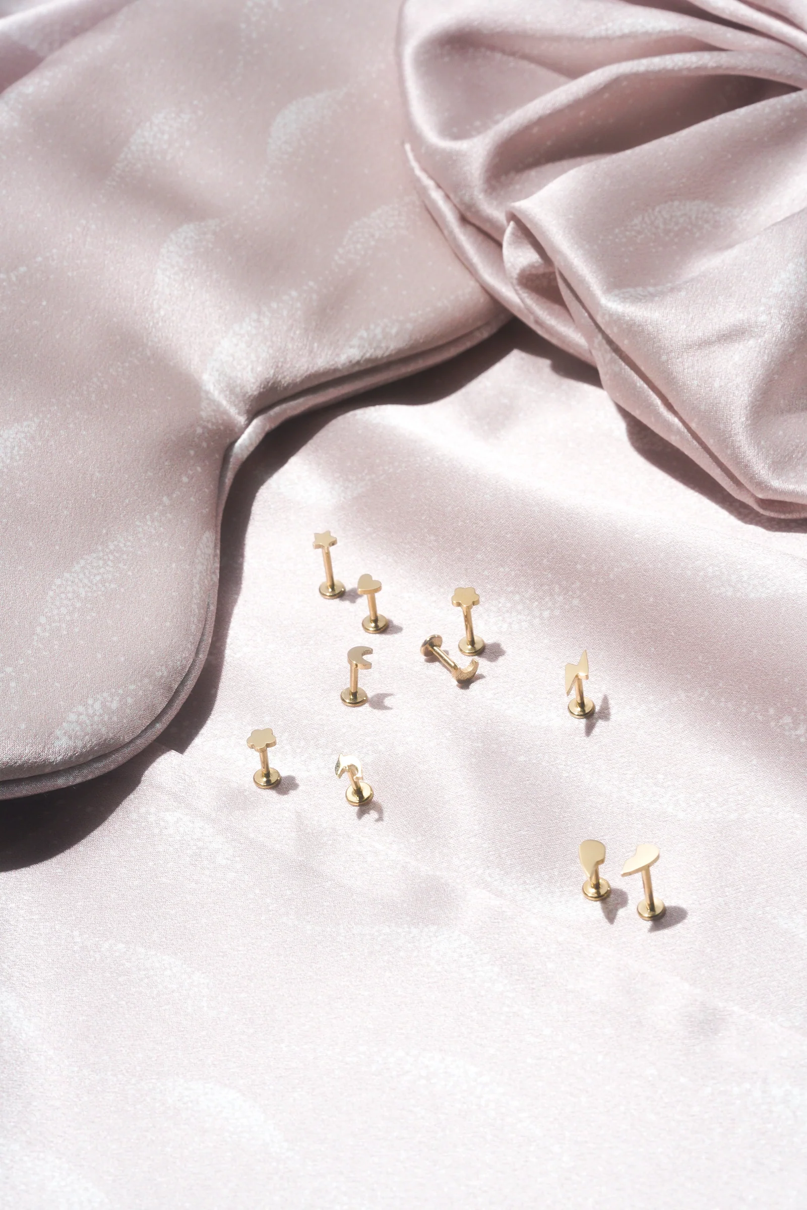 Moon Threaded Flat Back Studs (Pair) - Image 5