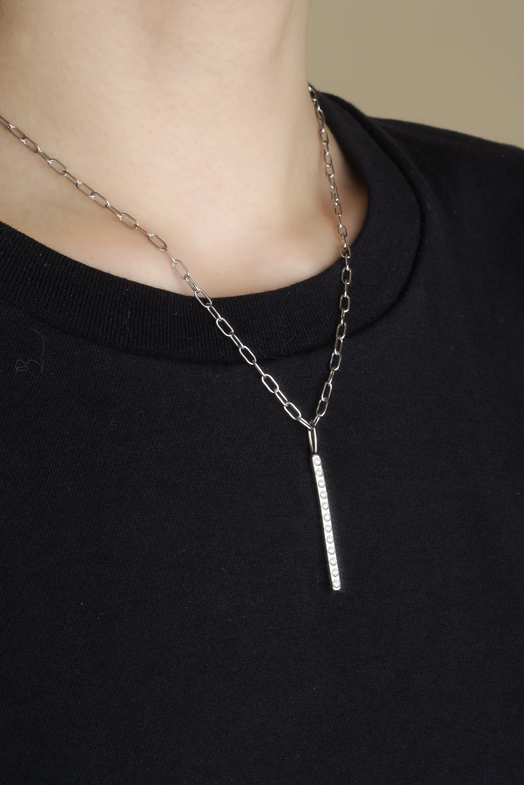 Ovoid Chain - Hypoallergenic Steel - Image 8