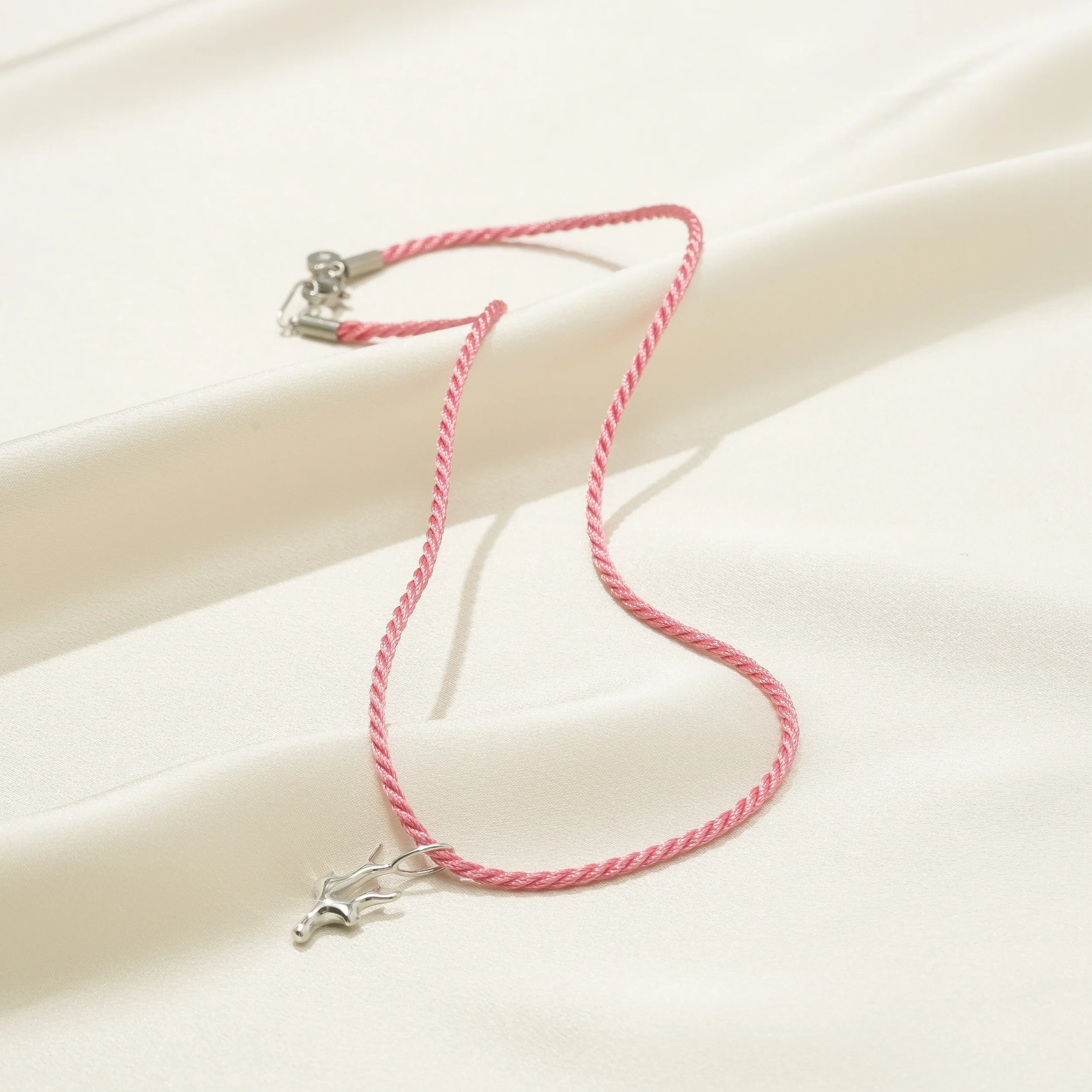 Pink Cord Necklace - Image 4