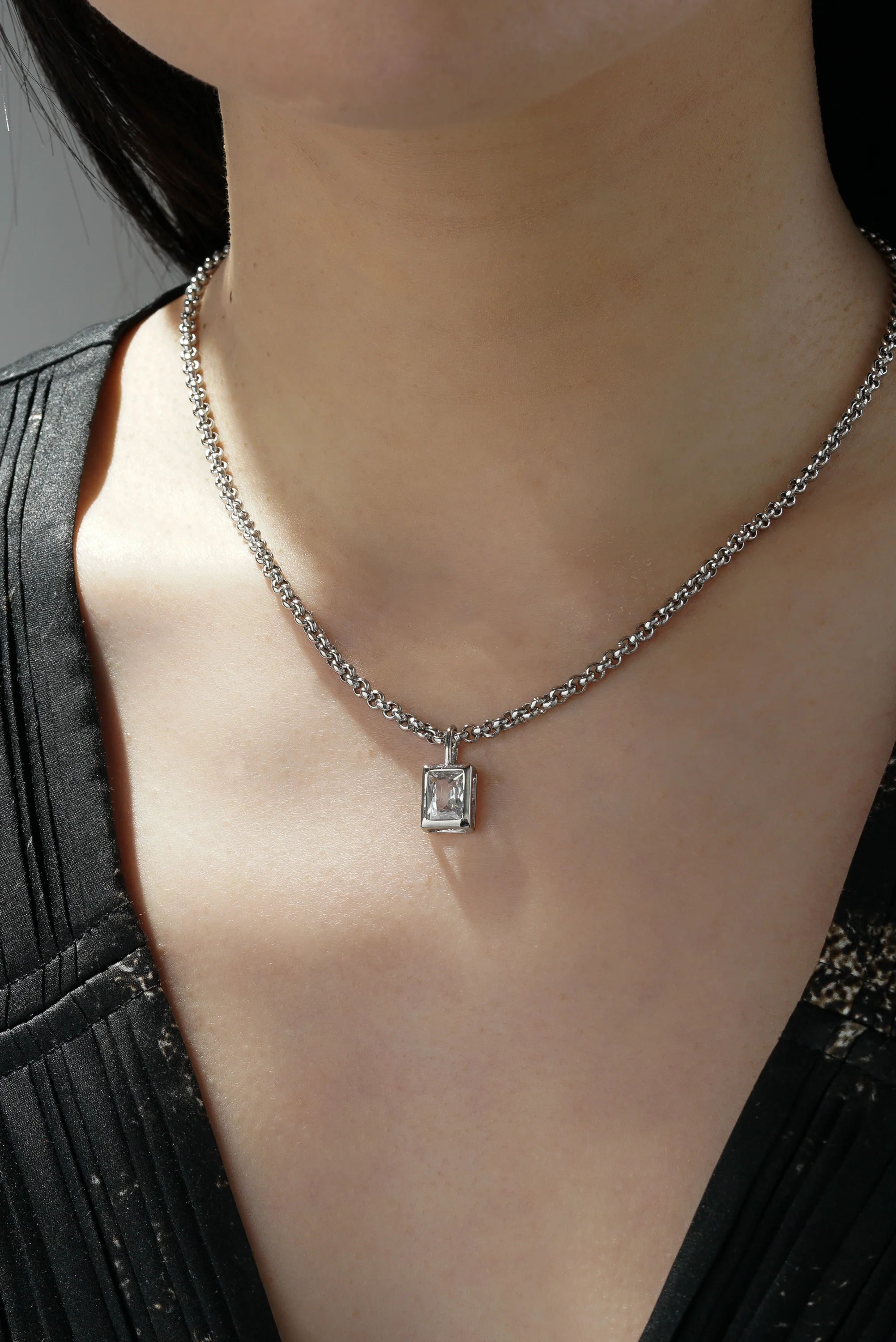 Rectangle Bezel Pendant - (Single) - Image 8