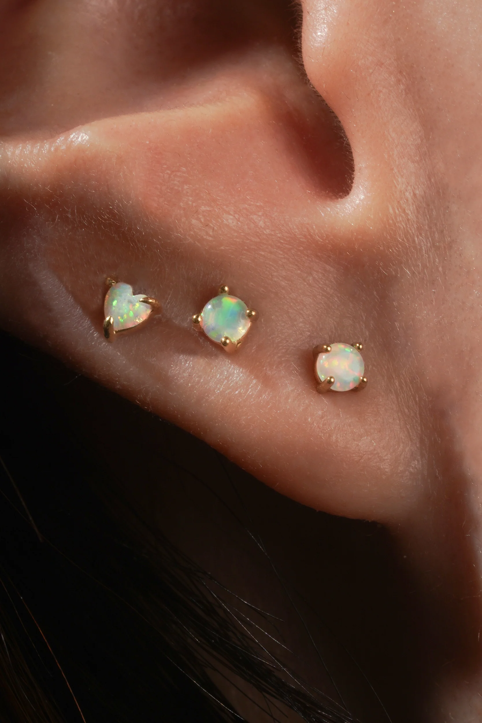 Round Opal Stud (Single) - Image 5