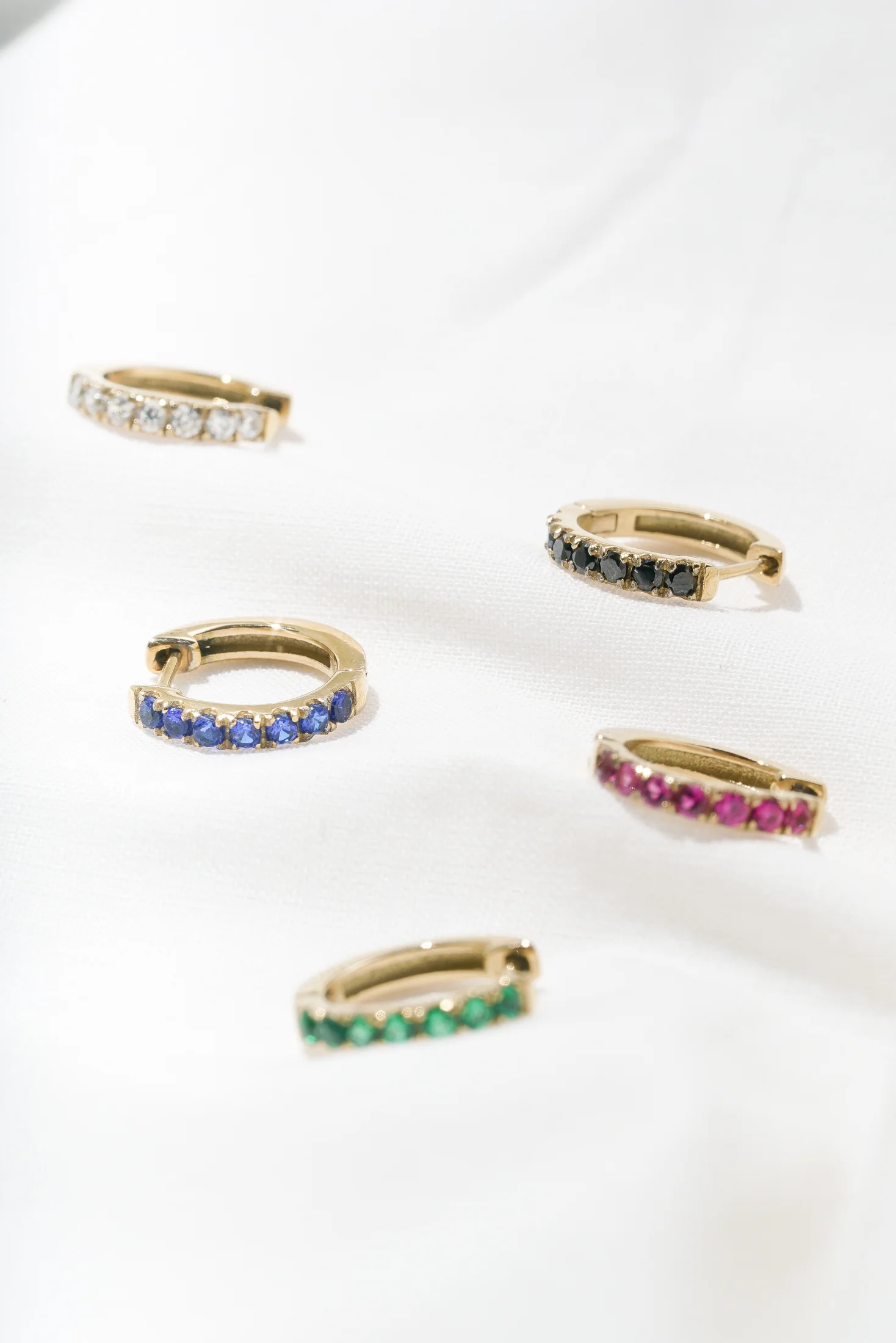 Sapphire Satellite Huggie (Single) - Image 8