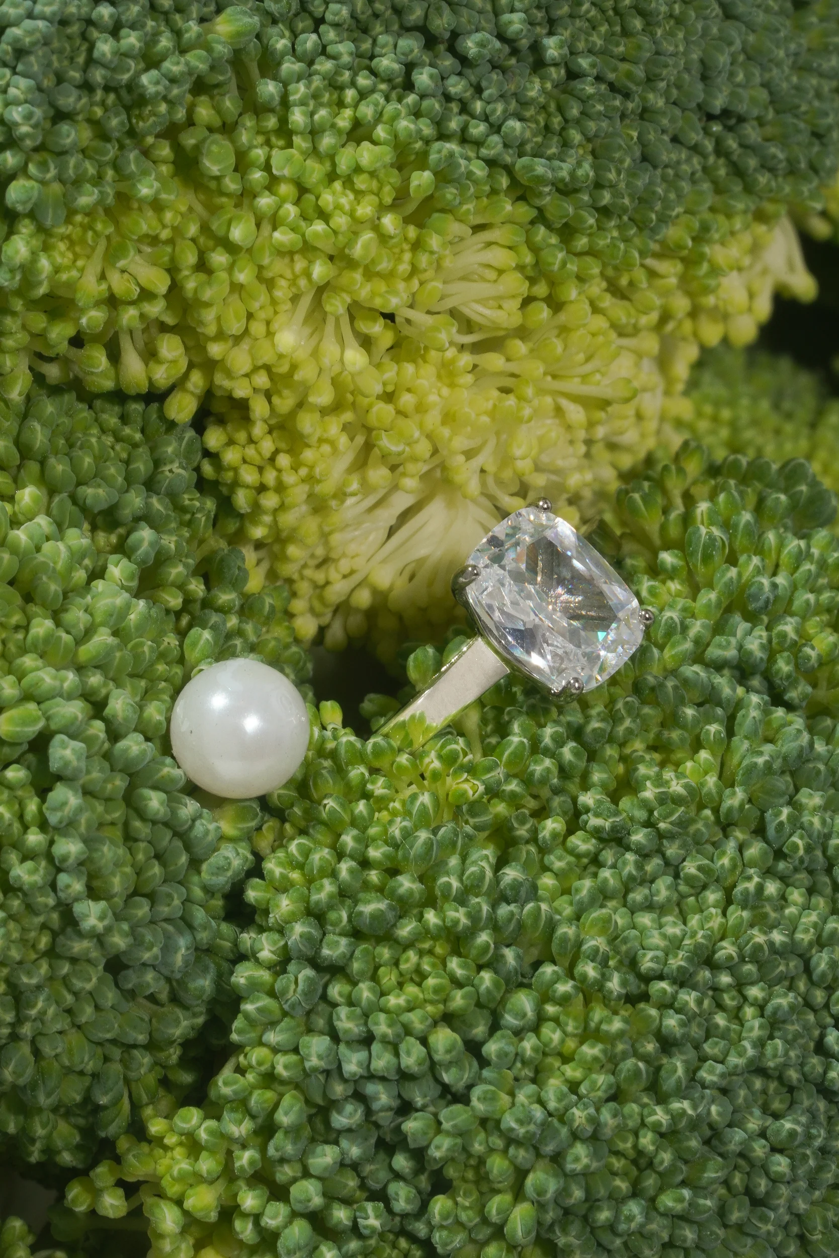 Small Cushion Cut Promise Ring - Image 10
