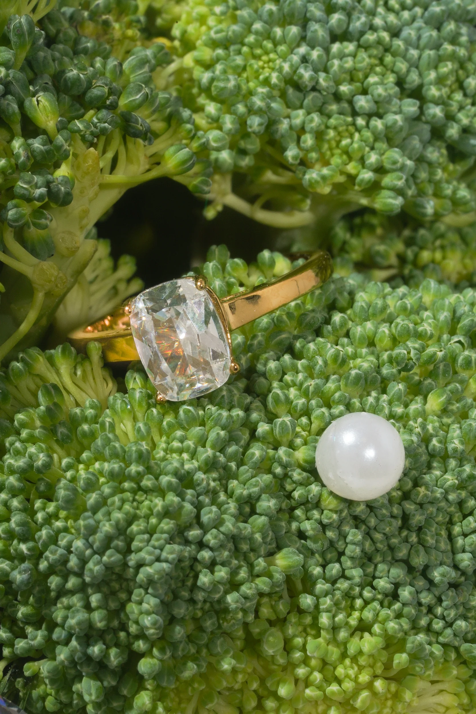 Small Cushion Cut Promise Ring - Image 8