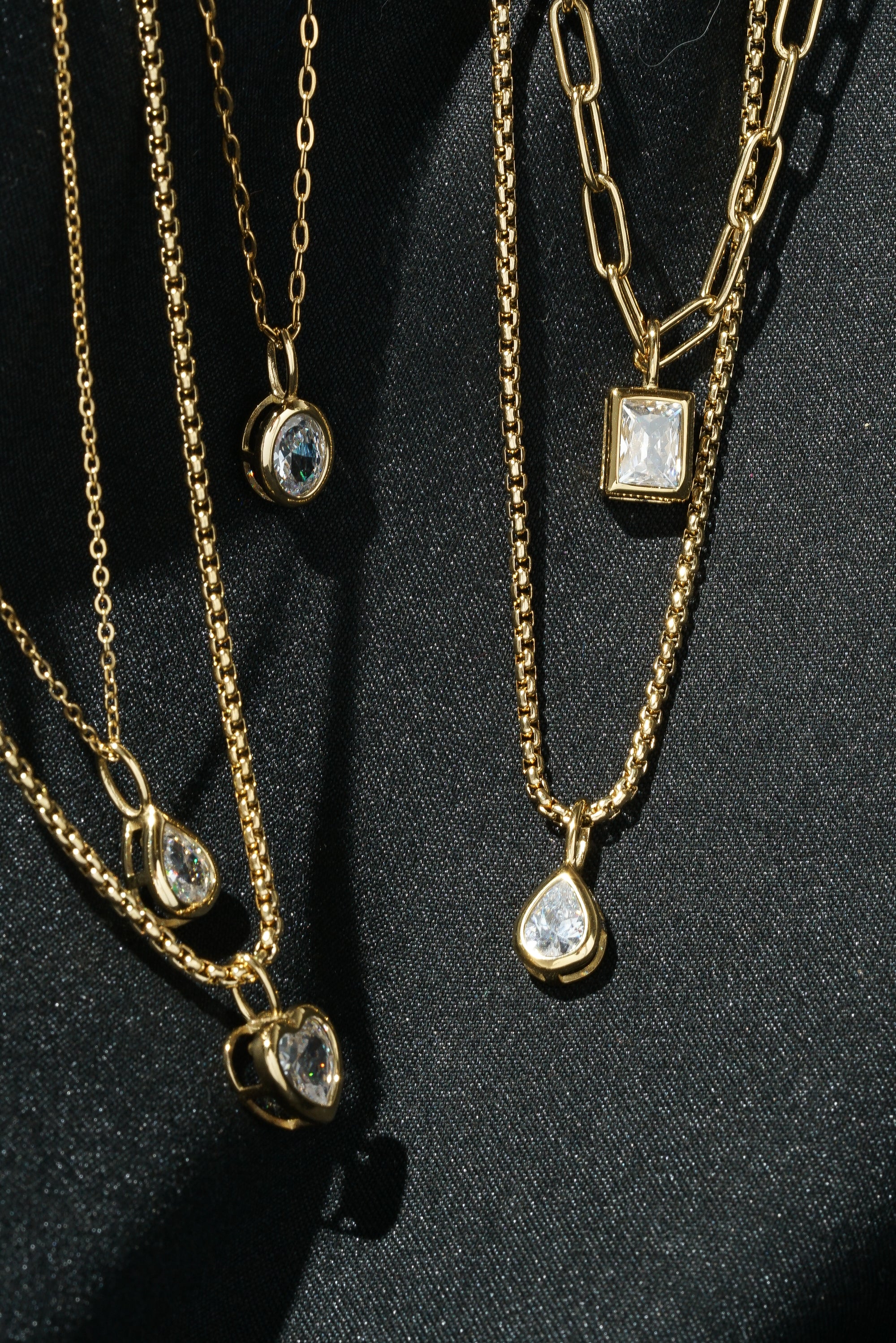 Teardrop Bezel Pendant - (Single) - Image 4