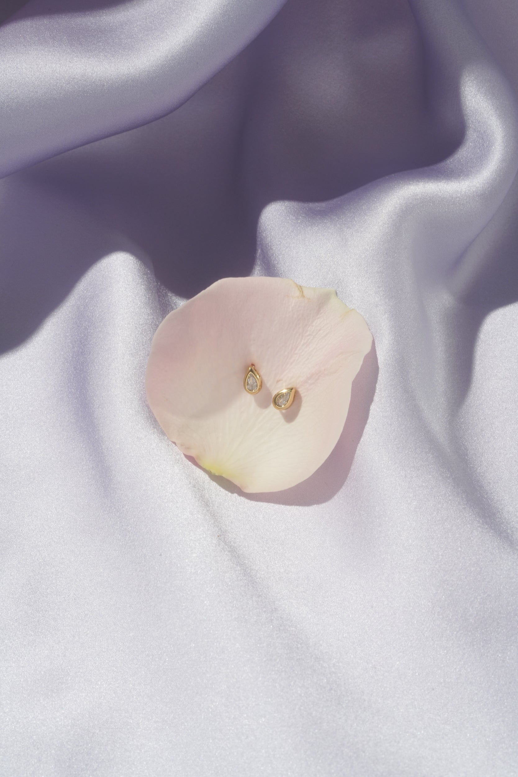Teardrop Bezel Studs (Pair) - Image 11