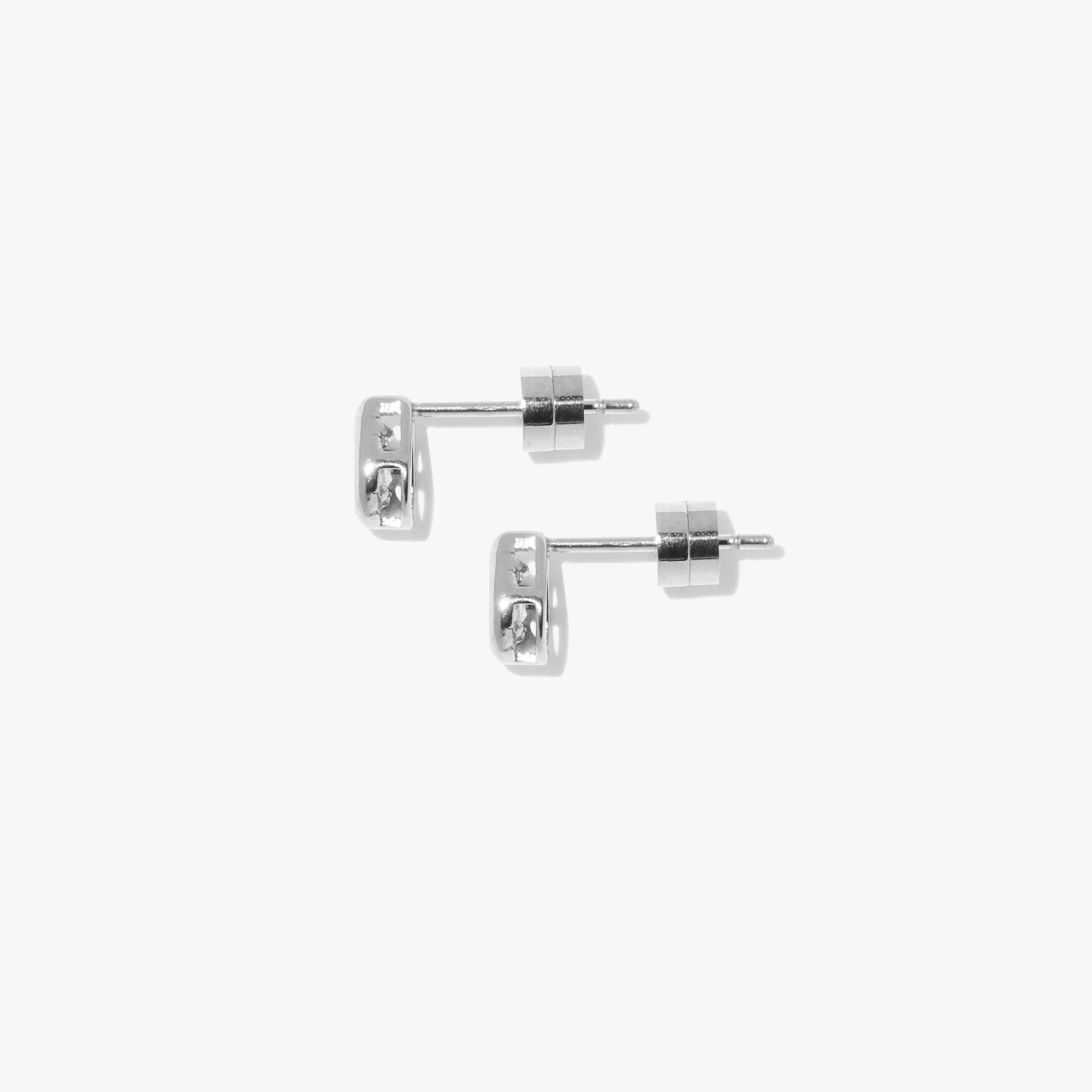 Teardrop Bezel Studs (Pair) - Image 4