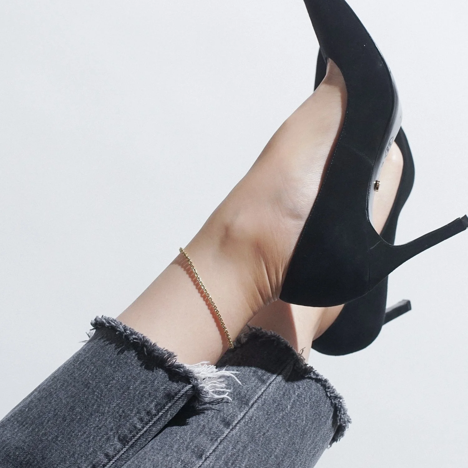 Thick Rolo Anklet - Image 5