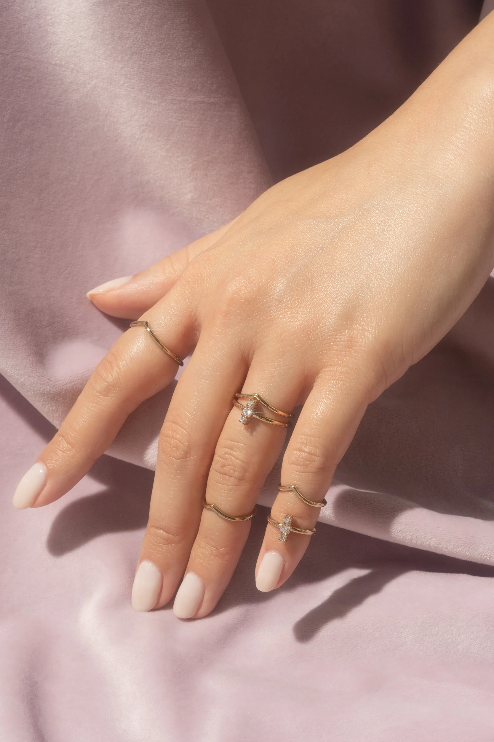 Trio Midi Ring - Hypoallergenic Steel - Image 13
