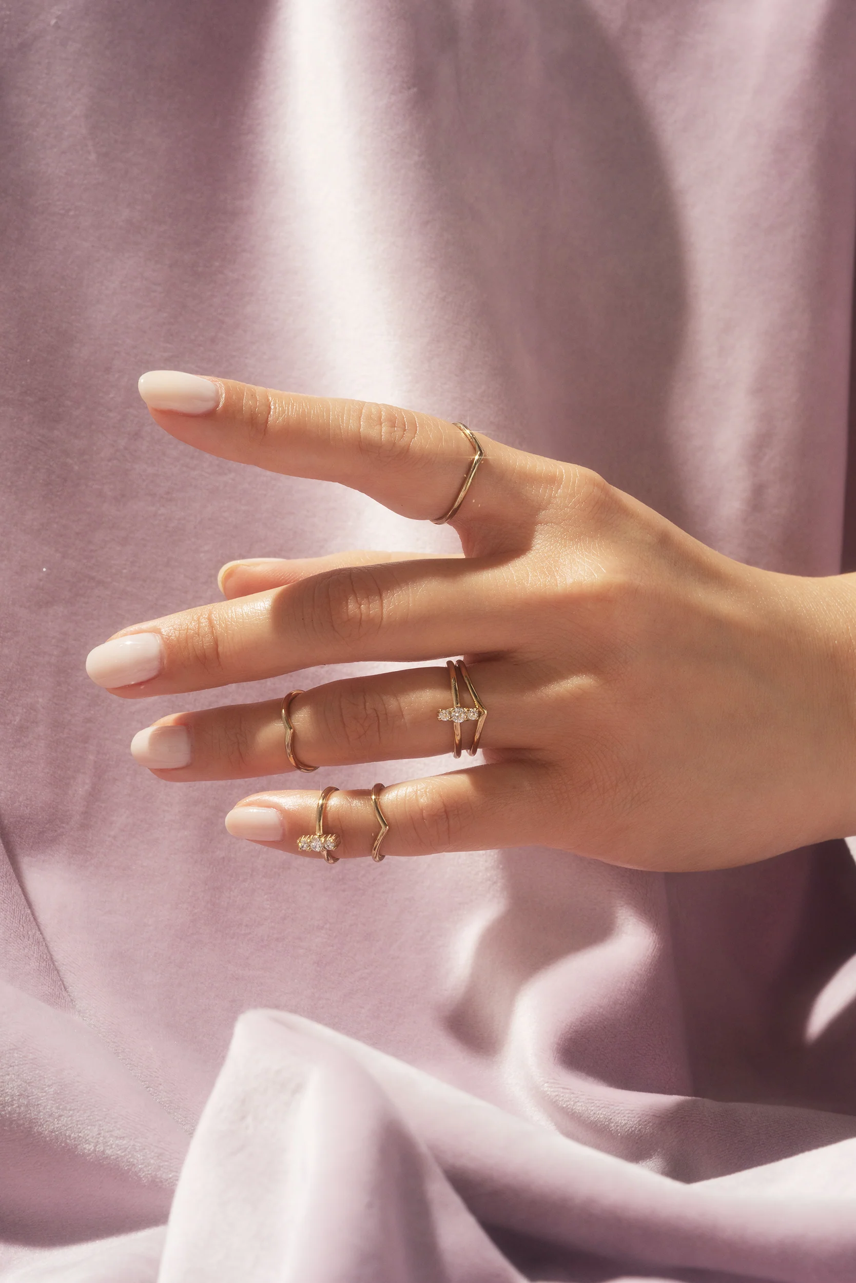 Trio Midi Ring - Hypoallergenic Steel - Image 4