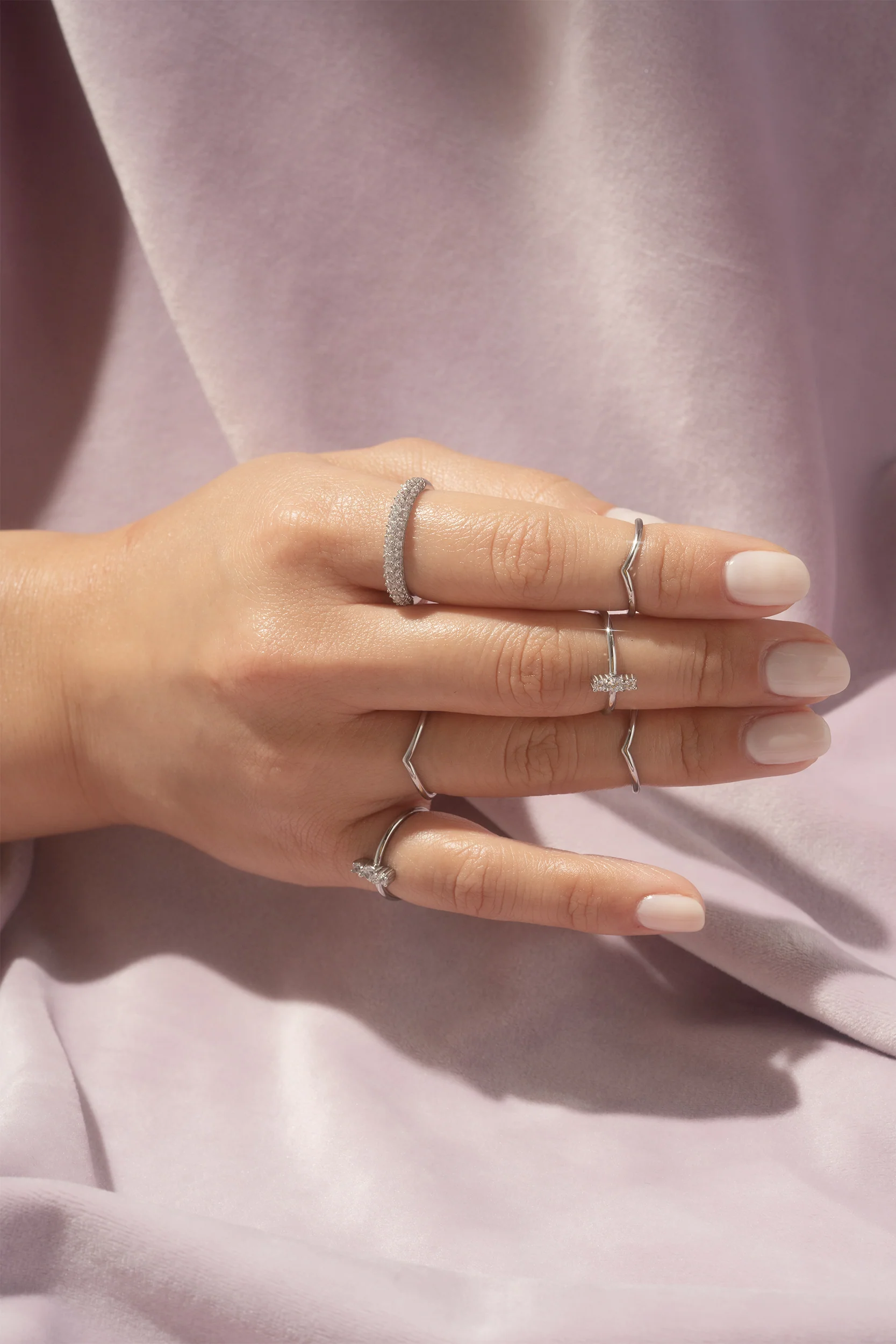 Trio Midi Ring - Hypoallergenic Steel - Image 7